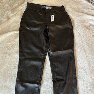 Old Navy Straight Leather Pants